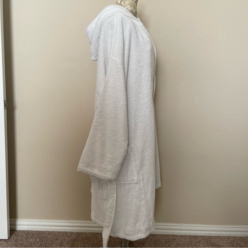 NWT - Nine West Luxury Turkish Cotton Hooded Robe - Unisex XL - Picture 6 of 9